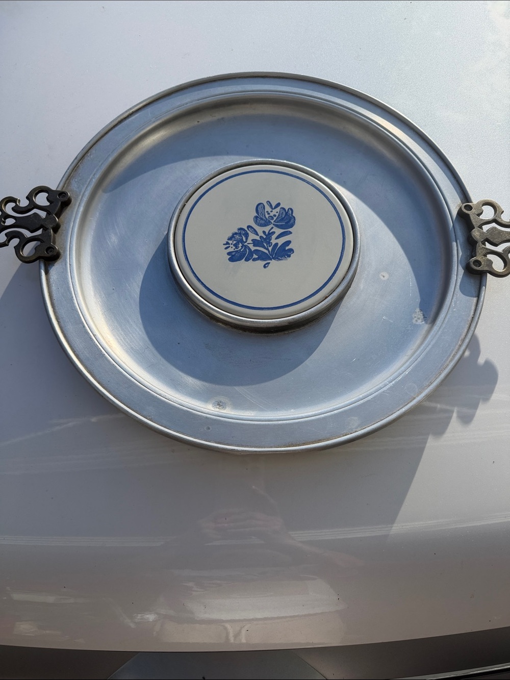 Vintage Pfaltzgraff Serving  Plater with handles